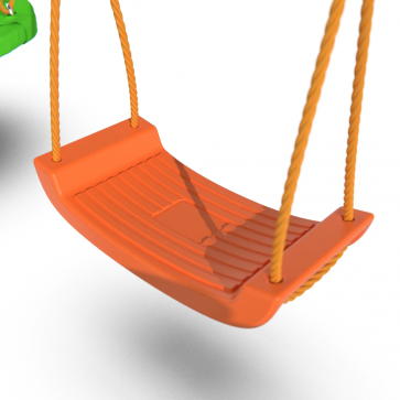 Детский комплекс DFC MULTIPLAY качели: планер, верёвочные, гнездо; мини-батут и горка - 5