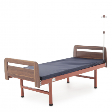 Кровать механическая Мед-Мос Е-18 (ММ-0020Д-01) ЛДСП (коричневый) с матрасом - 1